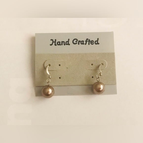 New Faux Pearl Earrings Handmade by American Artist - Picture 4 of 12